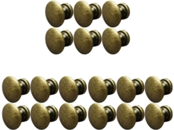 18 Pomos De Cajón De Zinc Bronce Antiguo Para Tiradores De Muebles