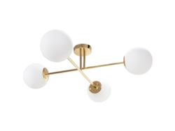 Lámpara de techo colgante dorada Toolight App1248 de 4 piezas