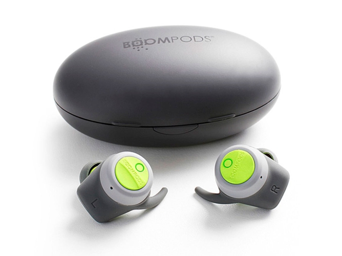 Auriculares Bluetooth True Wireless GENER Boombuds True (In Ear - Micrófono - Gris)