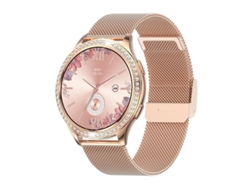 Reloj inteligente con llamadas Bluetooth, múltiples modos deportivos y detalles de diamantes rosas Bestvite