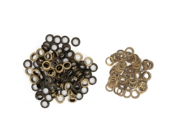 100 Remaches Huecos De Bronce De 8 Mm Para Zapatos, Cuero, Accesorios De Bricolaje, Latón.