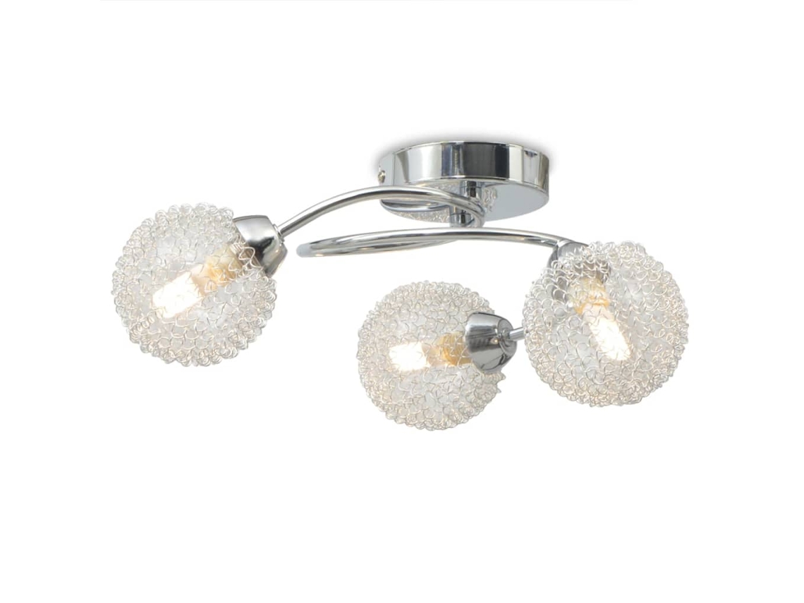 Lampara De Techo VIDAXL Blanco Cristal (33 x 28 x 16)