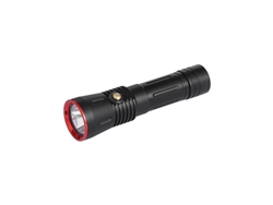 Linterna de buceo Yizhood de 3000 lm con atenuación manual y batería IPX8 para buceo, pesca y camping, color negro