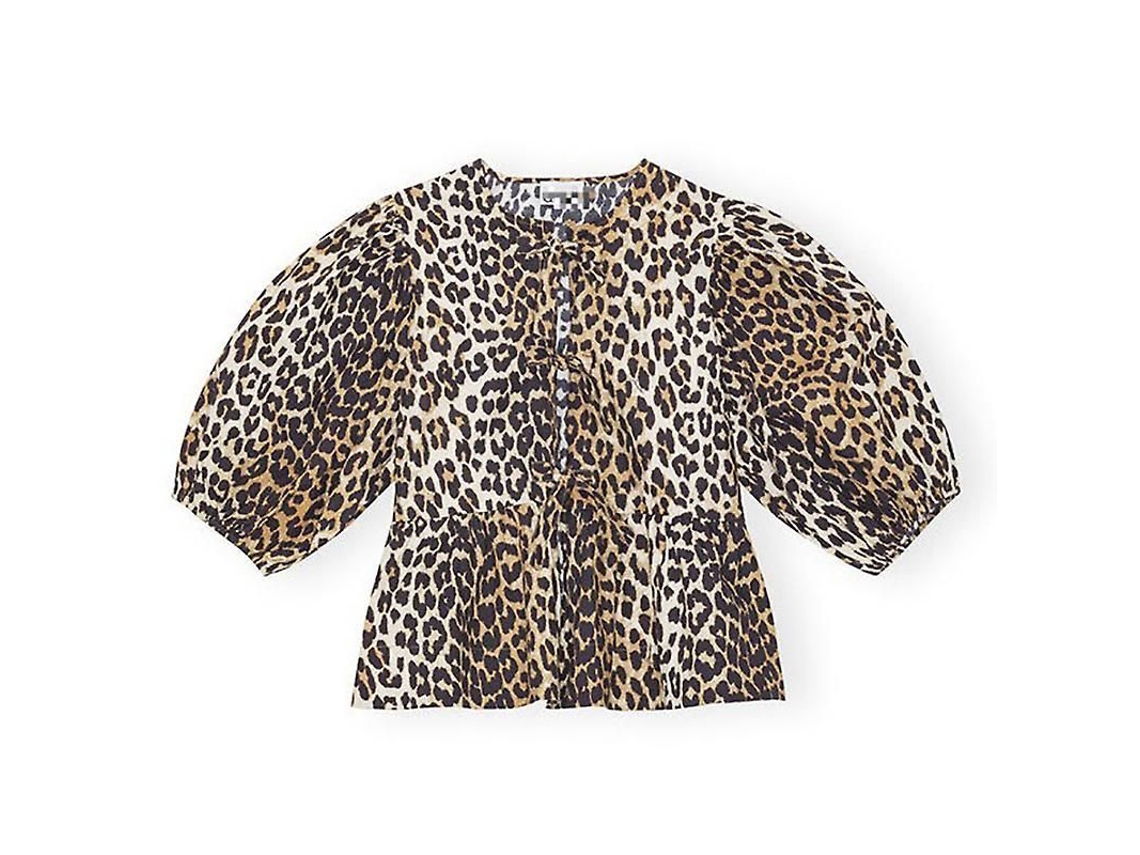 2026-camisetas Para Mujer Con Estampado De Leopardo, Manga Corta, Escote V Y Cordón, Casual Y Moderno