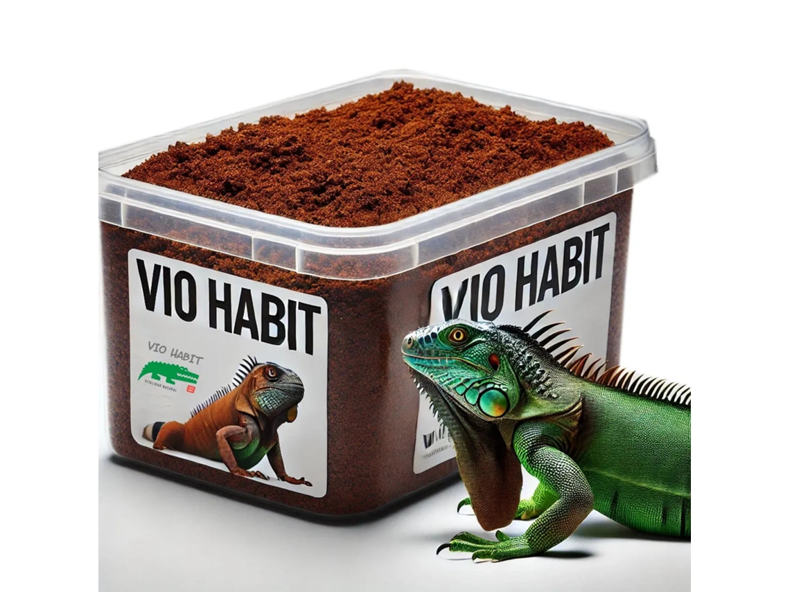 Sustrato Decorativo Reptiles Vio Habit Tarrina 5 Kg. / Rojizo
