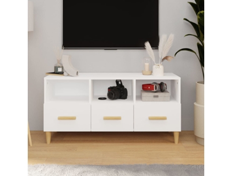 Mueble De Tv VIDAXL Blanco Madera contrachapada (102x36x50 cm )