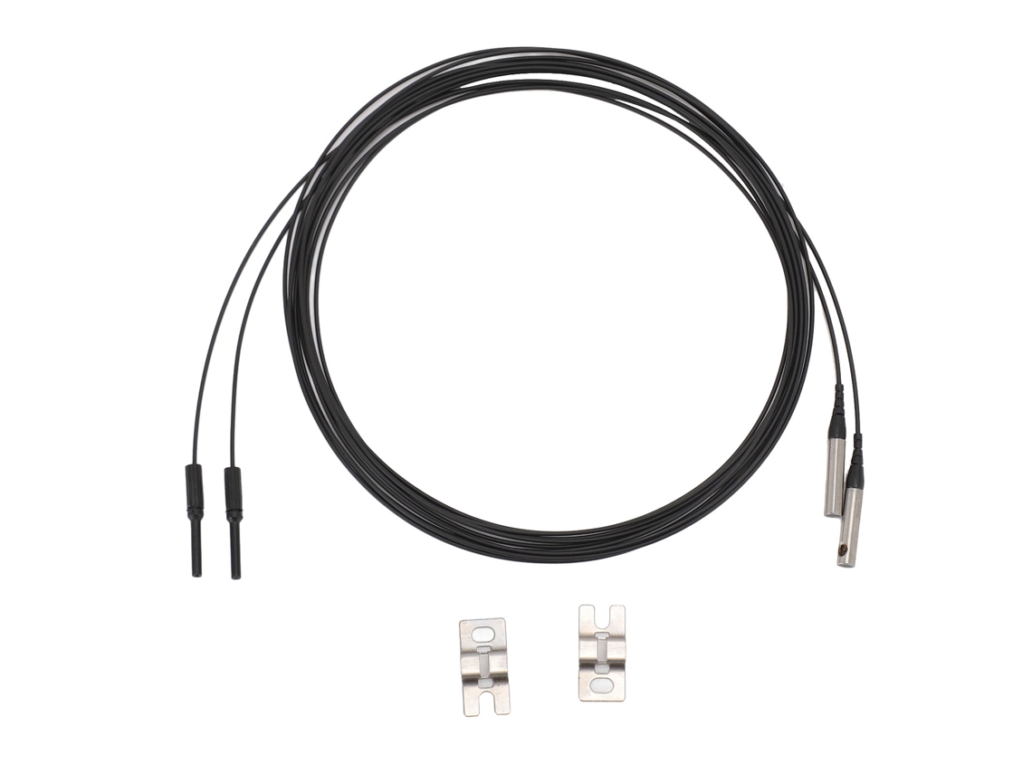 2026velora-2pcs Sensor de cable de fibra óptica Sonda de haz continuo Distancia 0-3600mm TP-16C