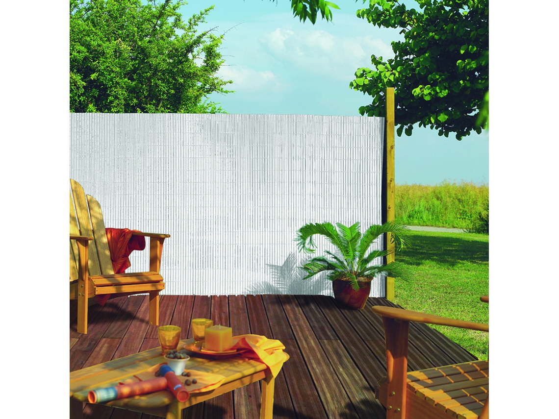 Cañizo Sintético NORTENE Plasticane Oval 300X150 Cm Malla de Ocultación para Jardín Y Terrazas 85% Ocultación Color Blanco