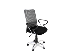 Sillas de oficina con asiento textil color Gris Modelo Helena FURNITURE STYLE