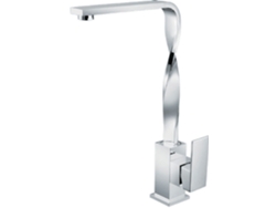 Grifo De Lavabo Con Repisa 036 En Latón Cromado, Colección Enipée