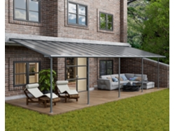 CANOPIA Sierra Pérgola Cobertor de Terraza Aluminio 3X9,71 m Gris