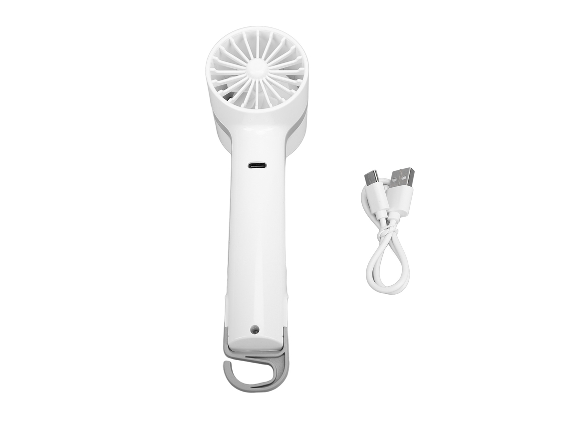 Mini Ventilador Portátil De Mano Con Refrigeración Por Semiconductores, Recargable Por Usb, Blanco.