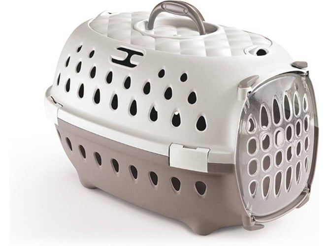 Transportín para Perros y Gatos ORNIEX (Marrón - 50x34x32cm - M - Porte Medio)