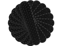 100 Tiras Antideslizantes Silicona Negra Accesorios Prácticos Hogar Tienda