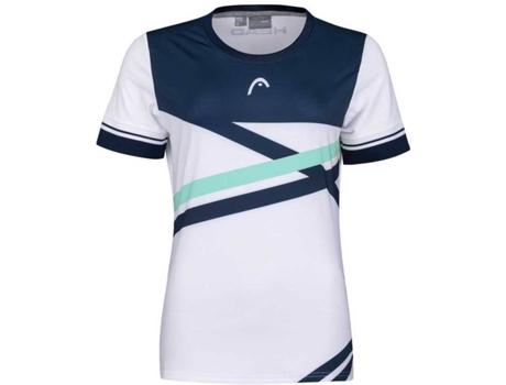 Camiseta de Mujer HEAD RACKET Performance Multicolor Tenis Blanco (S)