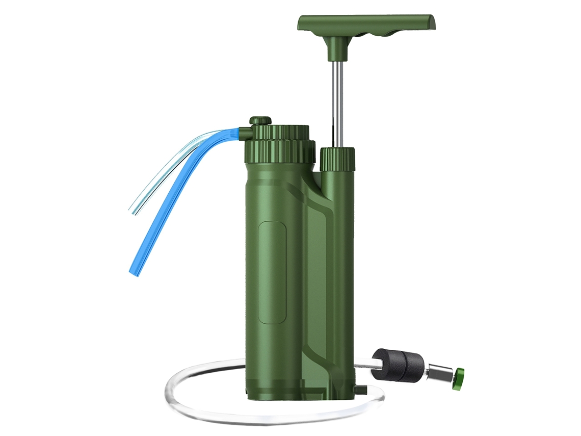 Bomba De Filtro De Agua Portátil Con Sistema De Purificación Por Ultrafiltración Para Acampada, Senderismo, Emergencias Y Supervivencia.