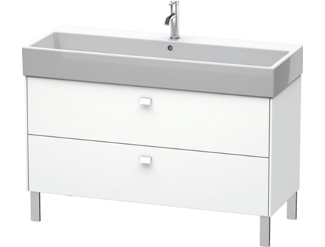 Mueble de aseo DURAVIT Brioso de 118,4 x 45,9 cm 2 extraíbles con sifón y delantal para lavabo Vero Air 235012