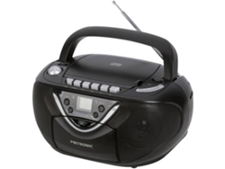 Radio Boombox METRONIC 477131 (Negro - Digital - AM/FM - Pilas y Corriente)