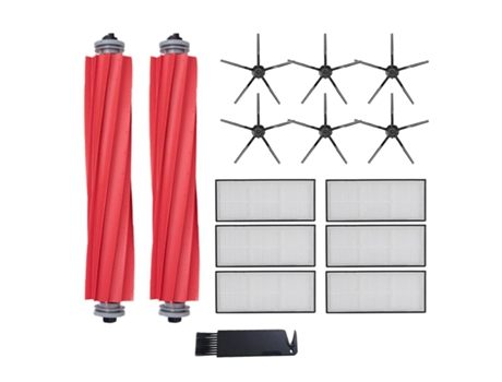 Para xiaomi roborock s7 t7s escova principal de borracha escova lateral kit de filtro