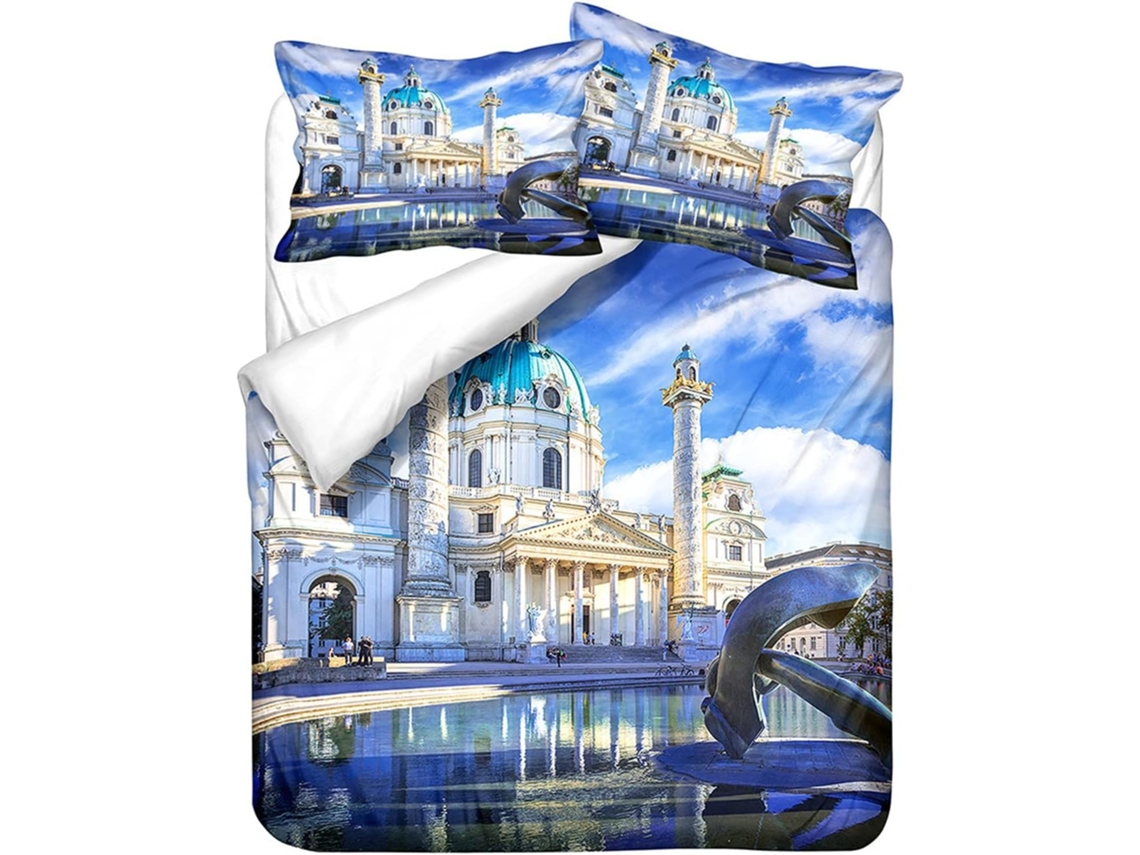 Juego Ropa Cama Hombre Diseño Funda Nórdica Material Juego Funda Microfibra Ropa Niños Adultos 140 X 200 Cm