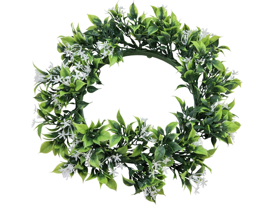 Planta Artificial EUROPALMS Jasmin Wreath (Verde - 30 cm)
