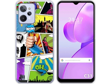 Carcasa para Realme C31 TUMUNDOSMARTPHONE Dibujos Comic Multicolor