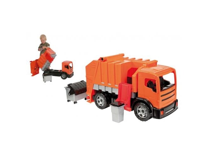 Vehículo de juguete LENA TOYS Camión de la basura Naranja
