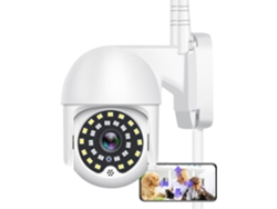 Cámara De Seguridad Wifi Ptz Para Exteriores, Resistente A La Intemperie, Visión Nocturna, Color, Audio Bidireccional, Seguimiento.