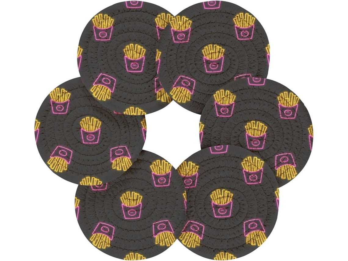 Absorbentes: Nuestros Posavasos Para Mesa De Comedor Están Hechos Algodón Y Poliéster.