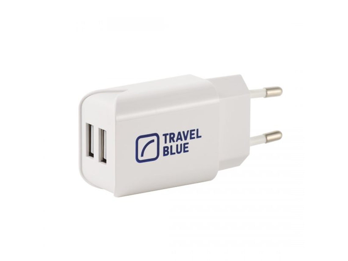 Cargador De Pared Usb Dual - Europa TRAVEL BLUE