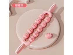 Roller Fitness Fascia Stick MDUG para relajación muscular (paquete de 10 rodillos rosas)