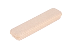 JILLIOPER Juego de Cubiertos de Paja de Trigo Portátiles, Cuchara, Tenedor y Palillos, 3 Piezas, con Caja (Beige)