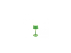 Lámpara de mesa LED Olivia pro mini verde manzana recargable y regulable ZAFFERANO