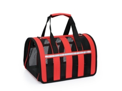Transportadora Dobrável Para Animais Eifson Com Refletores E Bolso Lateral (vermelho)