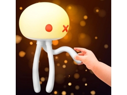 Lámpara De Noche Infantil Con Forma De Medusa, Bombilla De Silicona Regulable Con Trípode Flexible, Ideal Para El Dormitorio.