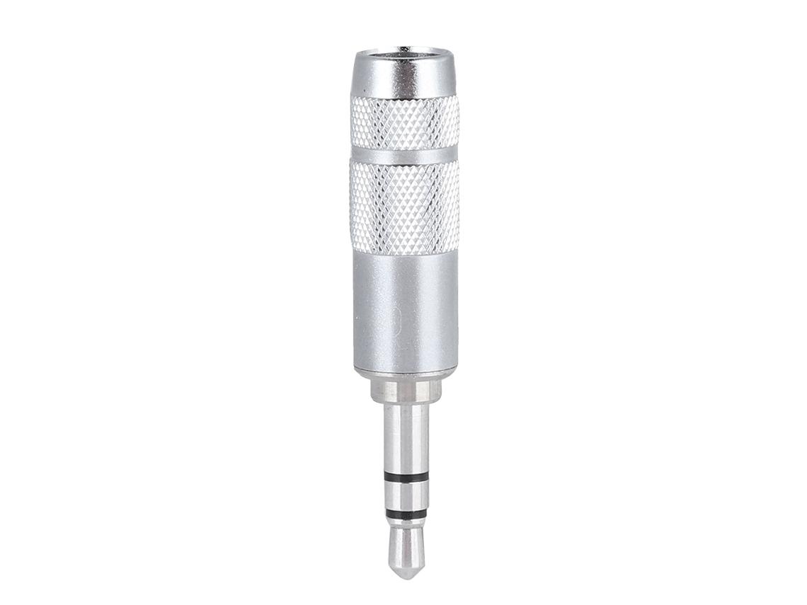 Conector De Auriculares (plateado Con Rodio Y Platino, 3.5 Mm Recto)