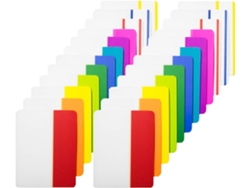 Bloc de notas Eifson, 480 unidades de pestañas adhesivas de 2 pulgadas, 24 juegos, 12 colores