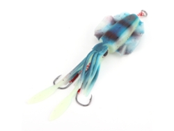 Danu26-señuelo Suave De Calamar Luminoso Uv Con Anzuelo Simulación De Pulpo Para Pesca De Calamar Azul