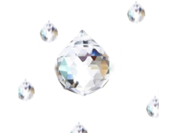 Decoración de cristal arcoíris, 24 bolas de cristal, cristal arcoíris