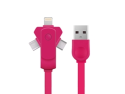 Cable De Datos Para Teléfono Móvil (carga Rápida Uno A Tres)