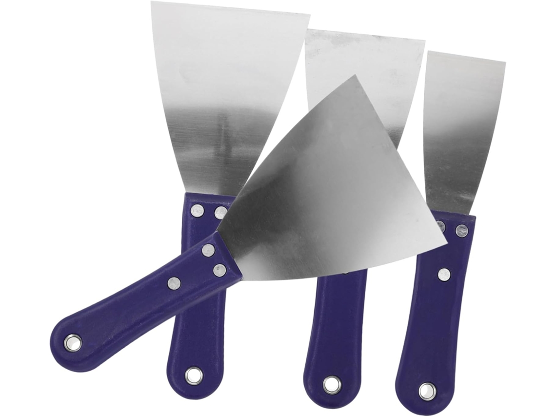 Juego De 4 Piezas De Espátula Y Cuchillo Para Masilla De Paneles De Yeso De Acero Inoxidable