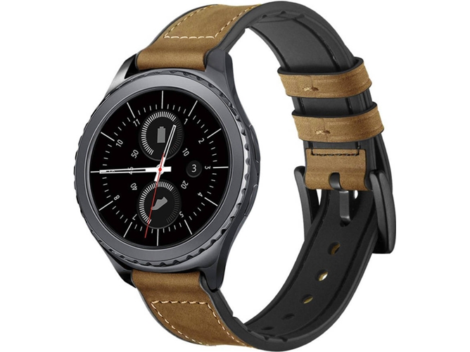 Correa Piel WISETONY  Samsung Galaxy Gear S3 , Galaxy Watch 46mm Marrón