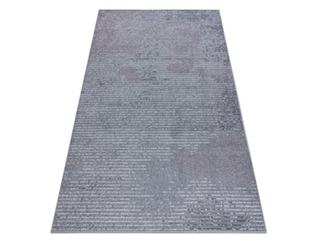 Alfombra Heos 78596 Líneas Plata/Rosa (190 x 270 cm)