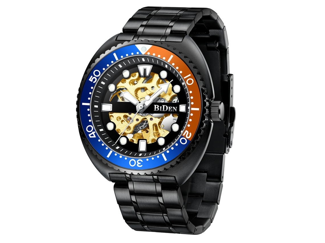 Reloj Mecánico Automático Esqueleto (negro), Reloj De Pulsera Para Hombre