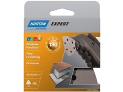 Triángulo Perforado Autoadhesivo De 6 Agujeros Grano 180 Norton