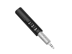 Receptor de audio Bluetooth portátil Yizhood con reducción de ruido y llamadas de alta definición (negro)