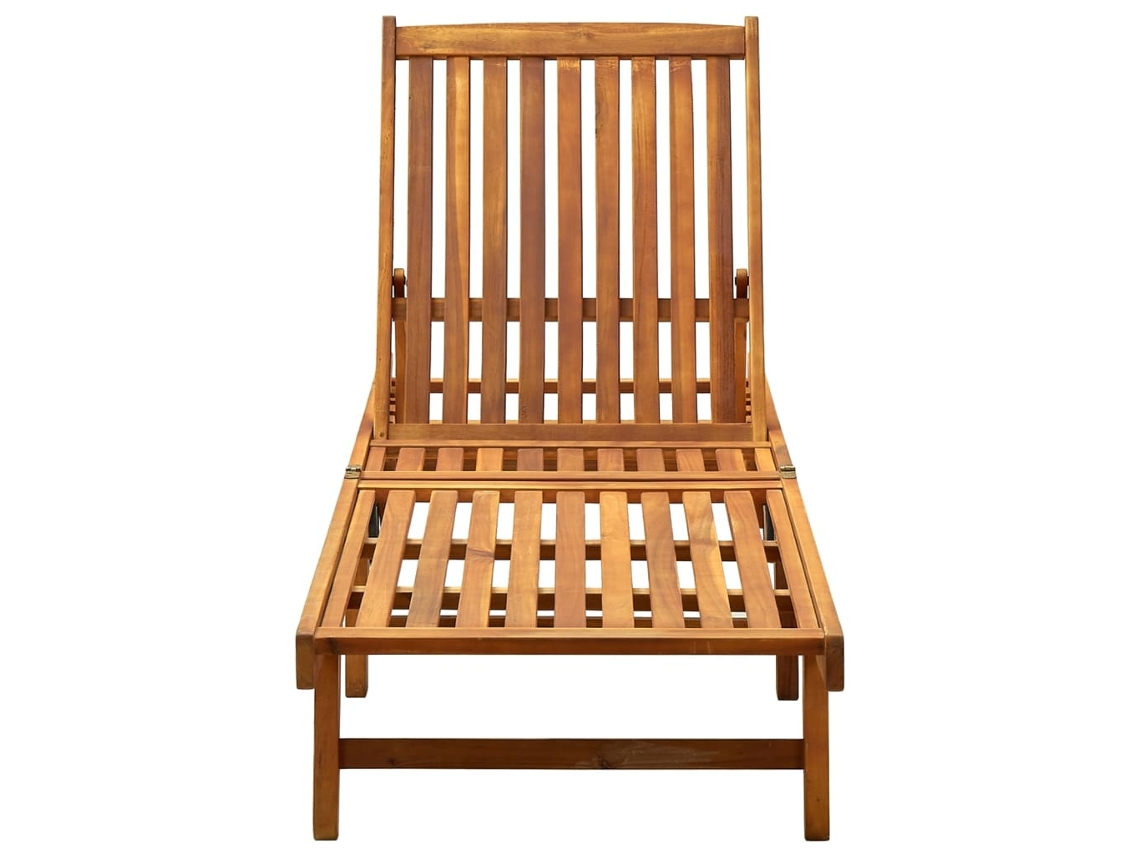 Tumbona De Madera Maciza De Acacia