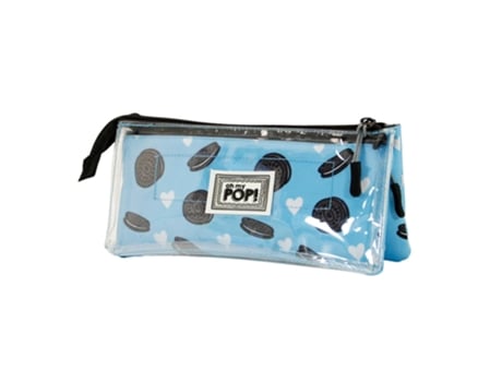 Oh My Pop! Crunchy Estuche Portatodo Triple Clear, Multicolor