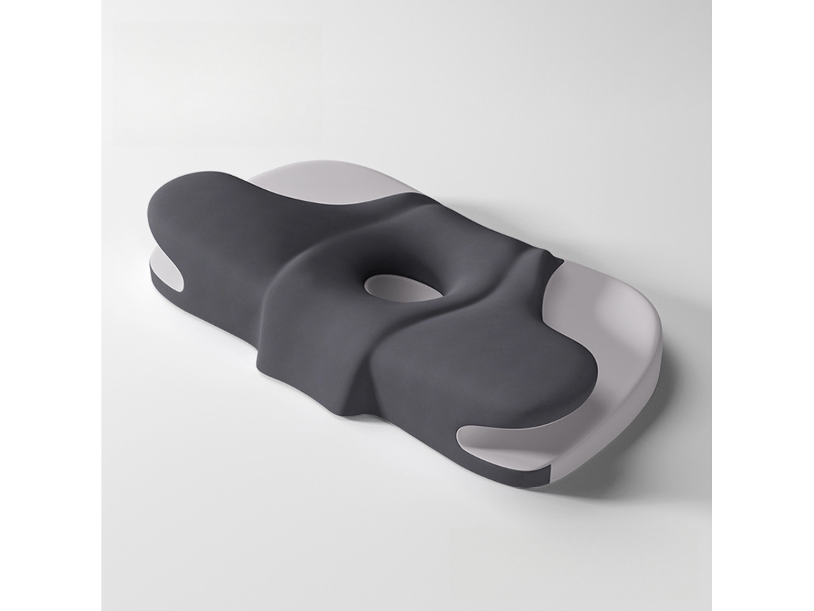 Almohada Cervical Ergonómica De Espuma Viscoelástica Transpirable Adecuada Para Aliviar El Dolor De Cuello (gris) Cuich