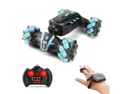 Coche Acrobático Rc 4wd Con Control Por Gestos, Reloj, Luces, Pulverizador Y Música Para Niños.